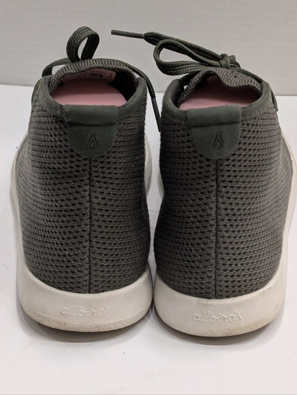 Allbirds Women's 8 Tree Topper High Top Sneakers Green White View 3